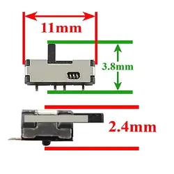 سوییچ به راست کشویی SMD 11*3.8*2.4