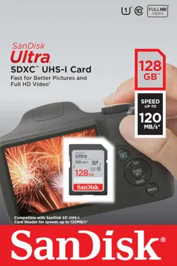 کارت حافظه 128 گیگ SDXC برند SANDISK
