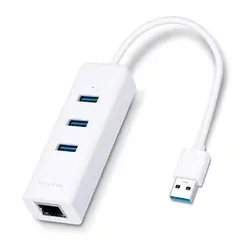 تبدیل USB3 به لن گیگ و هاب USB3 تی پی لینک UE330