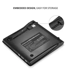 باکس تبدیل DVD رایتر اینترنال 12.7 میل به اکسترنال USB2 مدل POP-UP MOBILE EXTERNAL