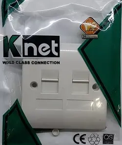 فیس پلیت 2 پورت 86*86 کی نت مدل K-N1125