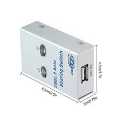 دیتا سوییچ ۱ به ۲ اتوماتیک USB2 پرینتر مدل ۲UA