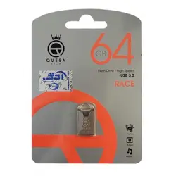 فلش مموری 64 گیگ USB 3 مدل RACE برند QUEEN TECH