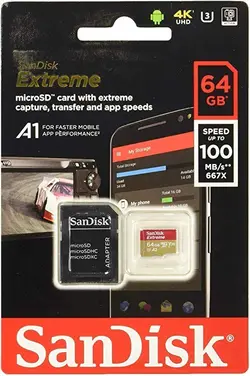 memori 64g sandisk extra u3