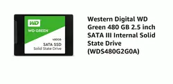 ssd western 480 wds480g2g0a