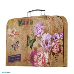 جعبه هدیه چمدانی طرح Butterfly