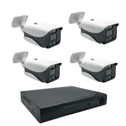 پک دوربین مداربسته 4 کانال 5 مگاپیکسل AHD دید در شب رنگی کد 4522