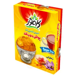 پولک زعفرانی بدون قند و رژیمی150گرمی کامور