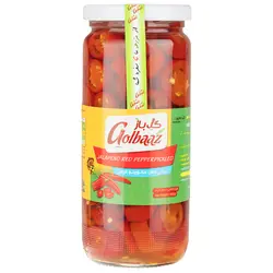 ترشی فلفل هالوپینو قرمز گل باز مقدار 500 گرم