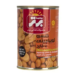 کنسرو لوبیا چیتی با قارچ برتر - 420 گرم