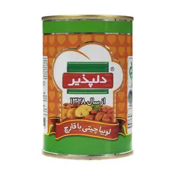 کنسرو لوبیا چیتی با قارچ دلپذیر - 420 گرم