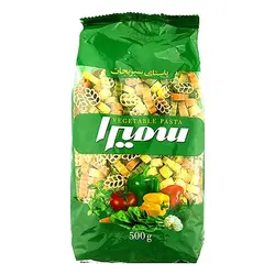 ماکارونی فرم خوشه گندمی 500 گرمی سبزیجات سمیرا