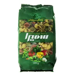 ماکارونی فرم گوش ماهی سبزیجات 500gسمیرا
