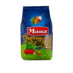 ماکارونی فرمی مته سبزیجات مانا مقدار 500 گرم