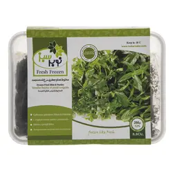 مخلوط نعنا و جعفری سرخ شده منجمد نوبر سبز مقدار 250 گرم