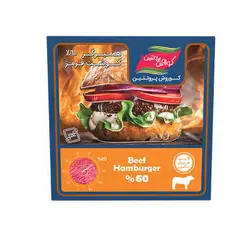 همبرگر 60% گوشت 400 گرمي کوروش پروتئين