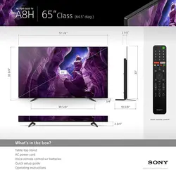 تلویزیون 65 اینچ SONY 4K OLED سونی مدل A8H