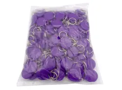 تگ RFID 125KHZ مدل جا سوئیچی بنفش