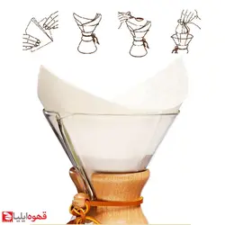 مشخصات، قیمت و خرید فیلتر قهوه ساز کمکس 6 فنجان l فروشگاه اینترنتی قهوه ایلیا