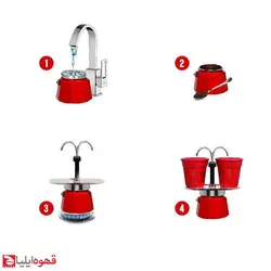 اسپرسو ساز بیالتی مدل set mini express دو کاپ