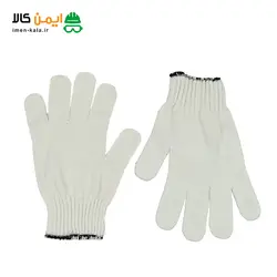 دستکش ایمنی نخی 70 گرمی ویسکوز | بسته ده جفتی دستکش ایمنی ویسکوز%دستکش نخی%
