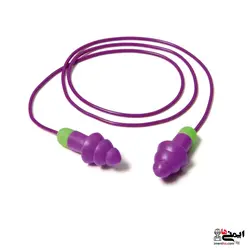 گوشی ایرپلاگ سیلیکونی 3 پله و بند دار Moldex