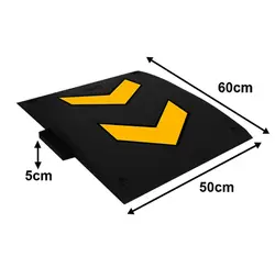 سرعت گیر لاستیکی 60 در 50 سانت جهت نما