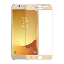 گلس ضد خش و محافظ تمام چسب SAMSUNG J5 PRO J530 FULL GOLD