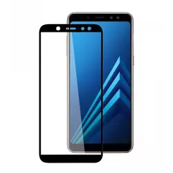 گلس ضد خش و محافظ تمام چسپ SAMSUNG Galaxy A6 2018 A600 9D BLACK