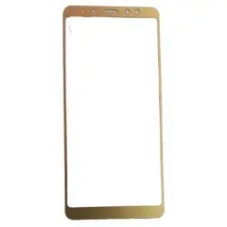 گلس ضد خش و محافظ تمام چسب سامسونگ طلایی SAMSUNG A750 A7 GOLD