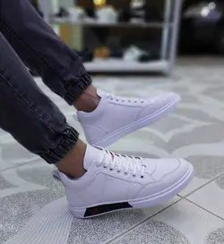 نیم ساق اسپرت اسکیچرز مردانه (سفید) کد 17091