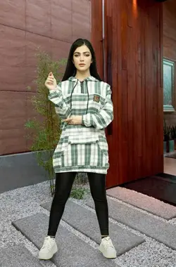 سویشرت کلاهدارزنانه(کد۲۹۶۶)