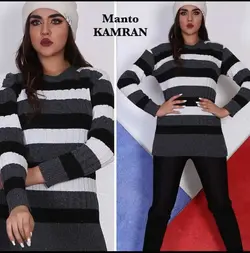 بافت راه راه زنانه(کد۲۹۰۹)