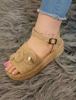 صندل کنفی لژدار زنانه کد 14765