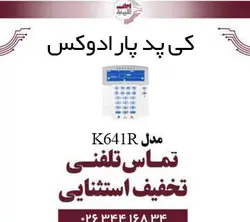 کی پد با صفحه نمایش LCD دارای کارتخوان پارادوکس مدل Paradox K641R