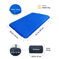زیرانداز بادی دو نفره کینگ کمپ مدل King Airbed KM3590