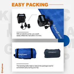 زیرانداز بادی دو نفره کینگ کمپ مدل King Airbed KM3590
