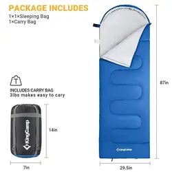 کیسه خواب کمپینگ سه فصل کینگ کمپ مدل OASIS KS3121