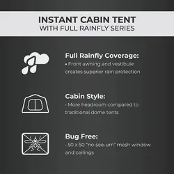 چادر اتوماتیک 6 نفره Core مدل Instant Cabin with Full Rainfly