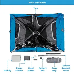 چادر اتوماتیک چراغدار 10 نفره Core مدل Lighted Instant Cabin