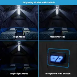 چادر اتوماتیک چراغدار 10 نفره Core مدل Lighted Instant Cabin