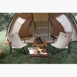 صندلی تاشو کمپینگ نیچرهایک مدل Folding Moon Chair