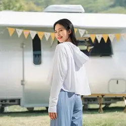 سویشرت زنانه نیچرهایک مدل  Knitted Short Cool Sun Protective