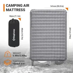 زیرانداز بادی دو نفره کینگ کمپ مدل King Airbed Double KM2209