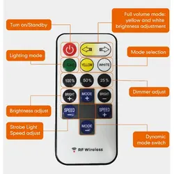 چراغ کمپینگ دو رنگ کانپکس مدل گیتاری FR-19 COB RF با سه پایه