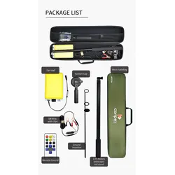 چراغ کمپینگ دو رنگ کانپکس مدل 1000 واتی FR-06 COB RF