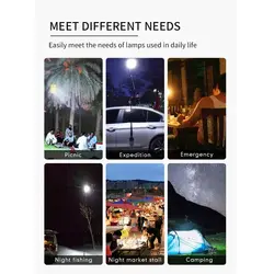 چراغ کمپینگ دو رنگ کانپکس مدل 1000 واتی FR-06 COB RF