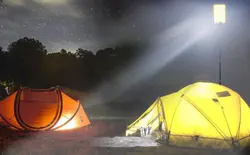 چراغ کمپینگ دو رنگ کانپکس مدل 1000 واتی FR-06 COB RF