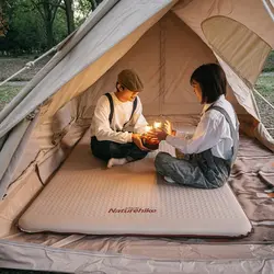 زیرانداز کمپینگ خودباشو نیچرهایک مدل Double Automatic Inflation Elastic Cloth Cushion
