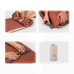 زیرانداز کمپینگ خودباشو نیچرهایک مدل Double Automatic Inflation Elastic Cloth Cushion